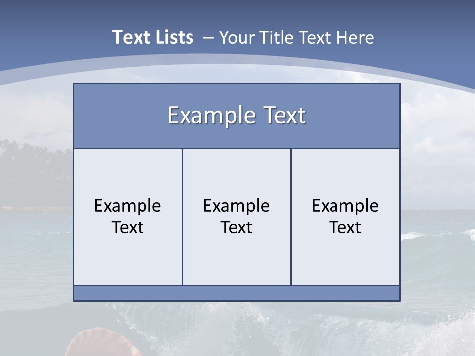 Ribs Waves Holiday PowerPoint Template