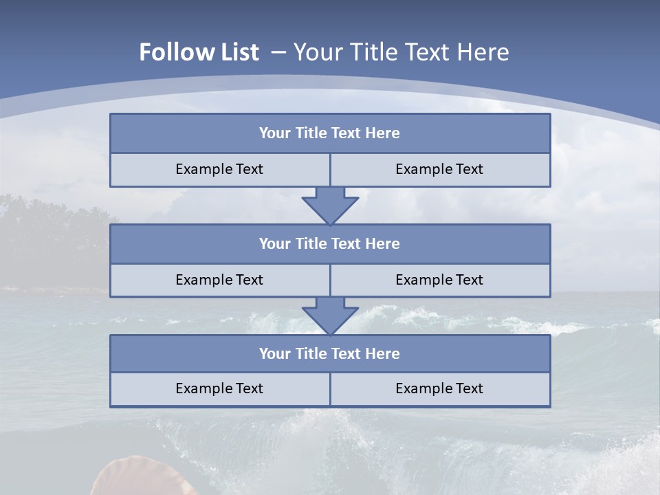 Ribs Waves Holiday PowerPoint Template