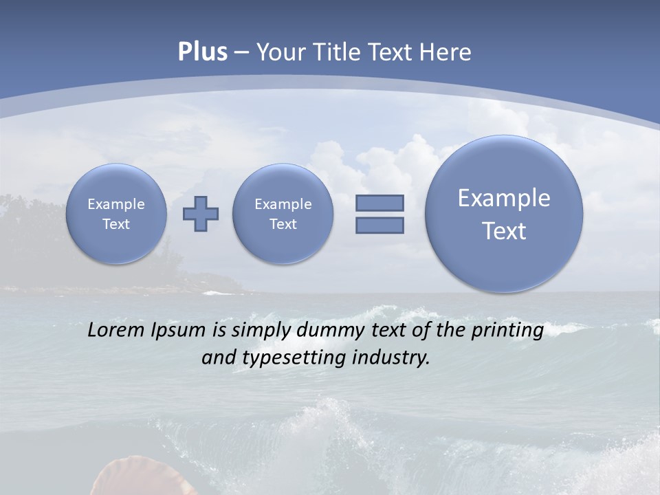 Ribs Waves Holiday PowerPoint Template