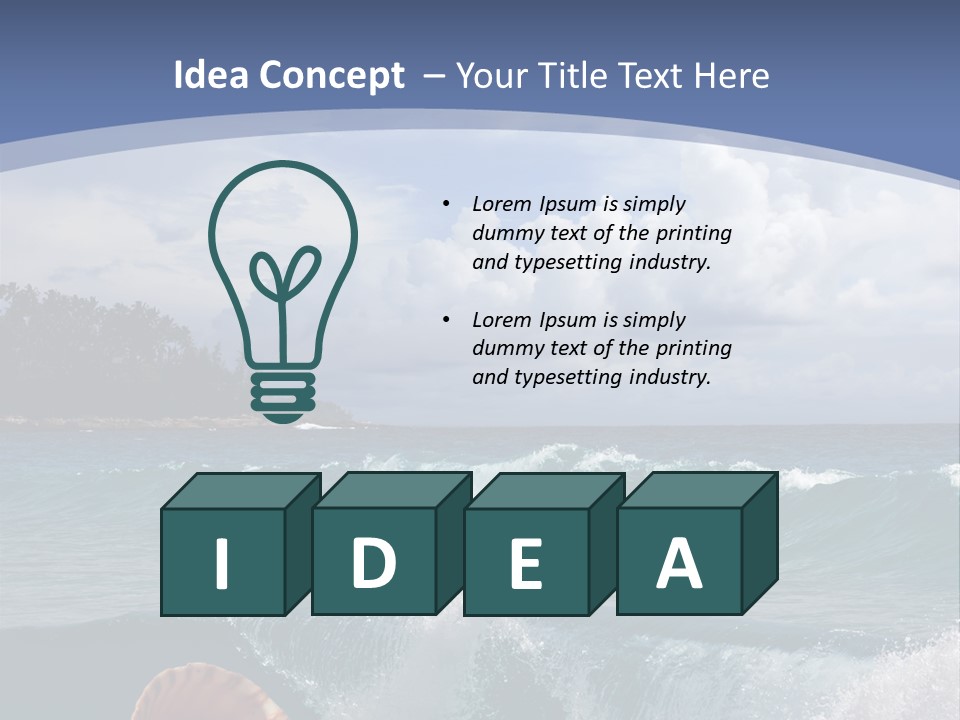 Ribs Waves Holiday PowerPoint Template