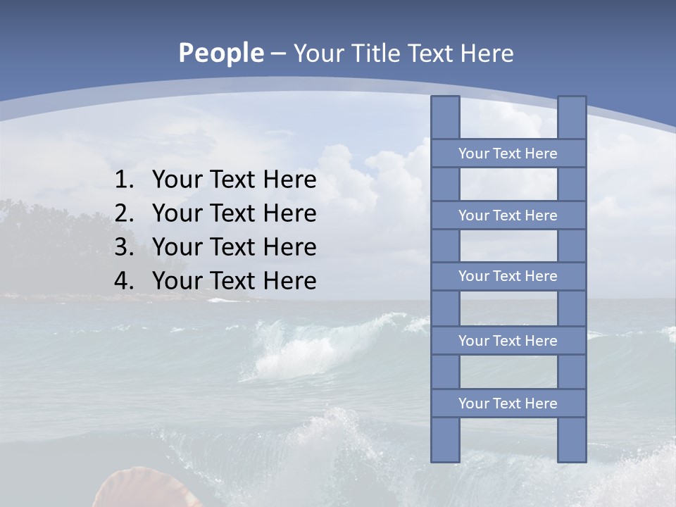 Ribs Waves Holiday PowerPoint Template