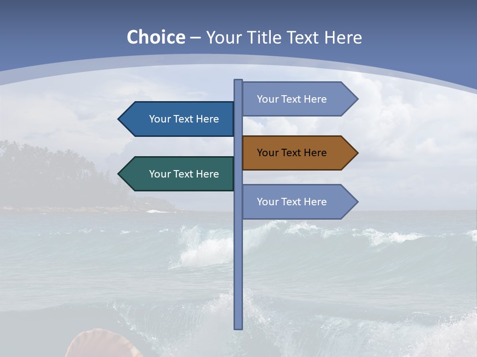 Ribs Waves Holiday PowerPoint Template