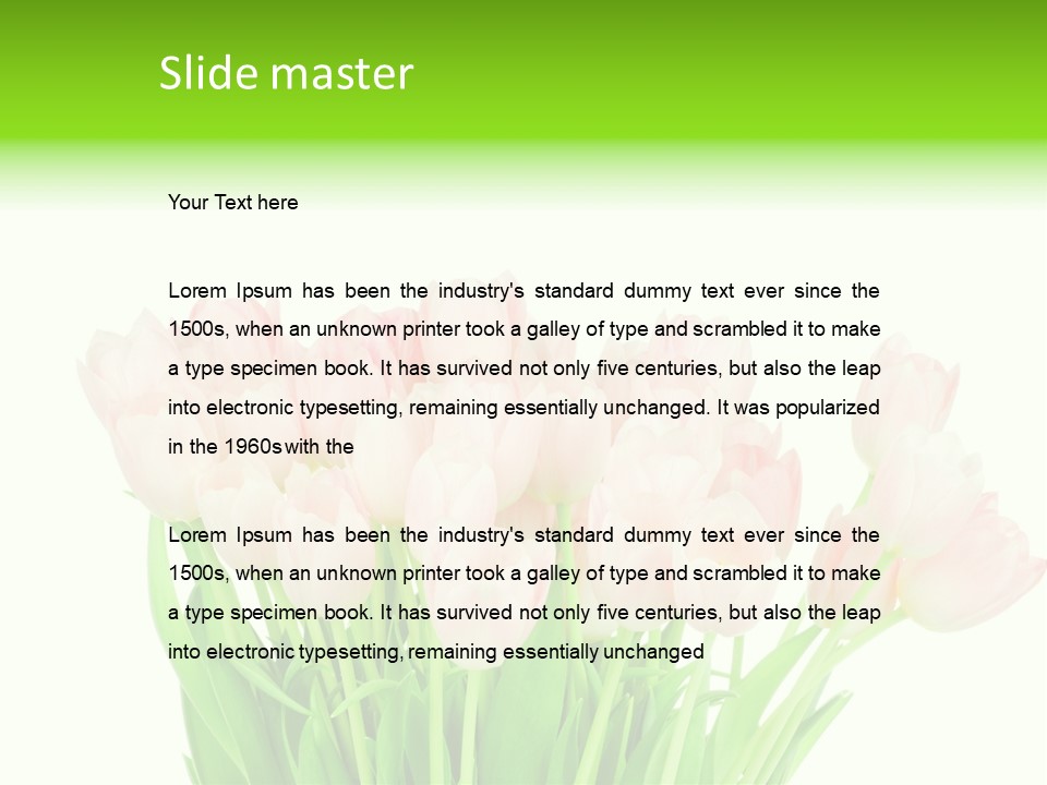 Nature Greeting Color PowerPoint Template