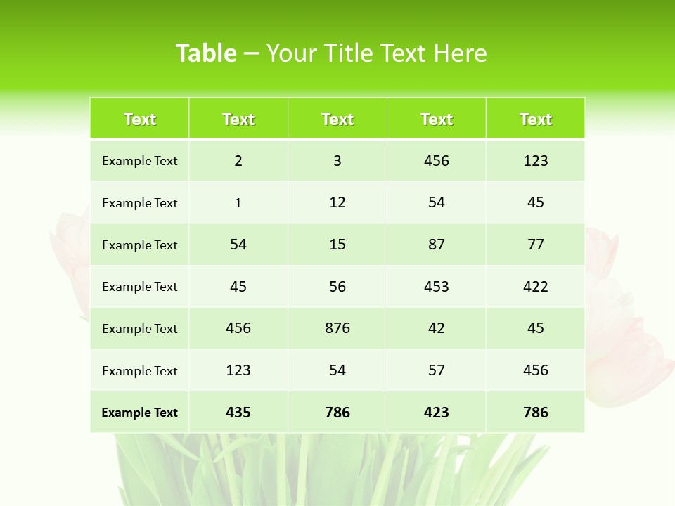 Nature Greeting Color PowerPoint Template