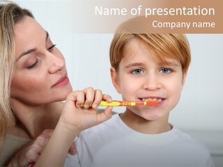 Hygiene Mom Woman PowerPoint Template