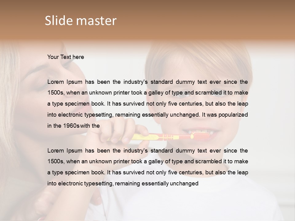 Hygiene Mom Woman PowerPoint Template