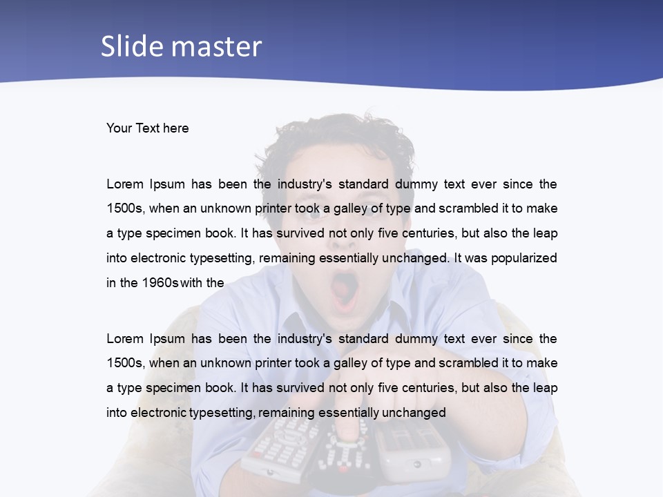 Entertainment Wonder Guy PowerPoint Template