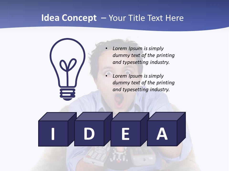 Entertainment Wonder Guy PowerPoint Template