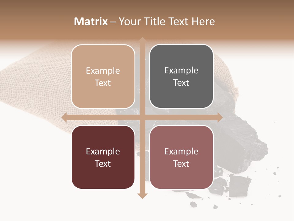 Carbon Coal Cut PowerPoint Template