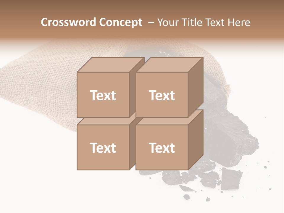 Carbon Coal Cut PowerPoint Template