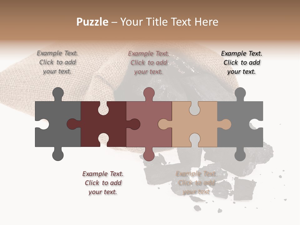 Carbon Coal Cut PowerPoint Template