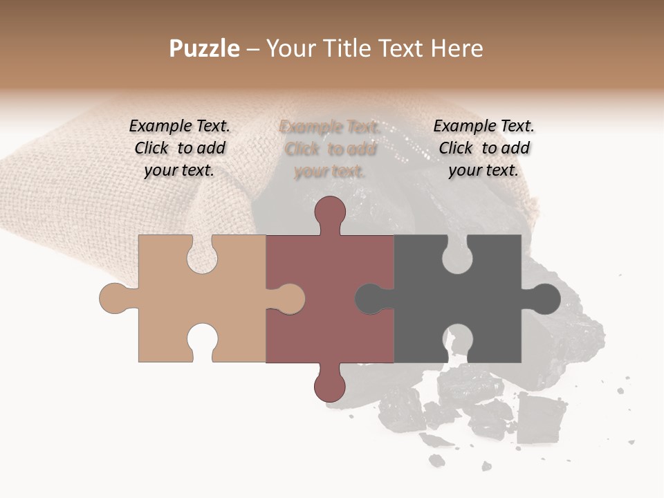 Carbon Coal Cut PowerPoint Template