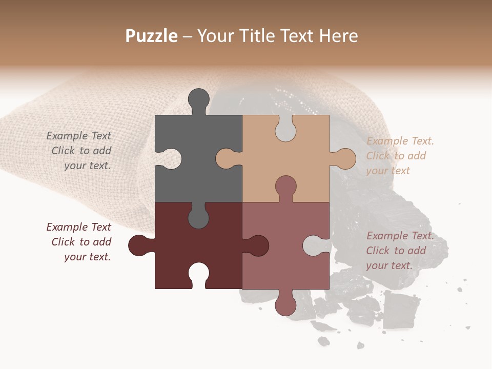 Carbon Coal Cut PowerPoint Template