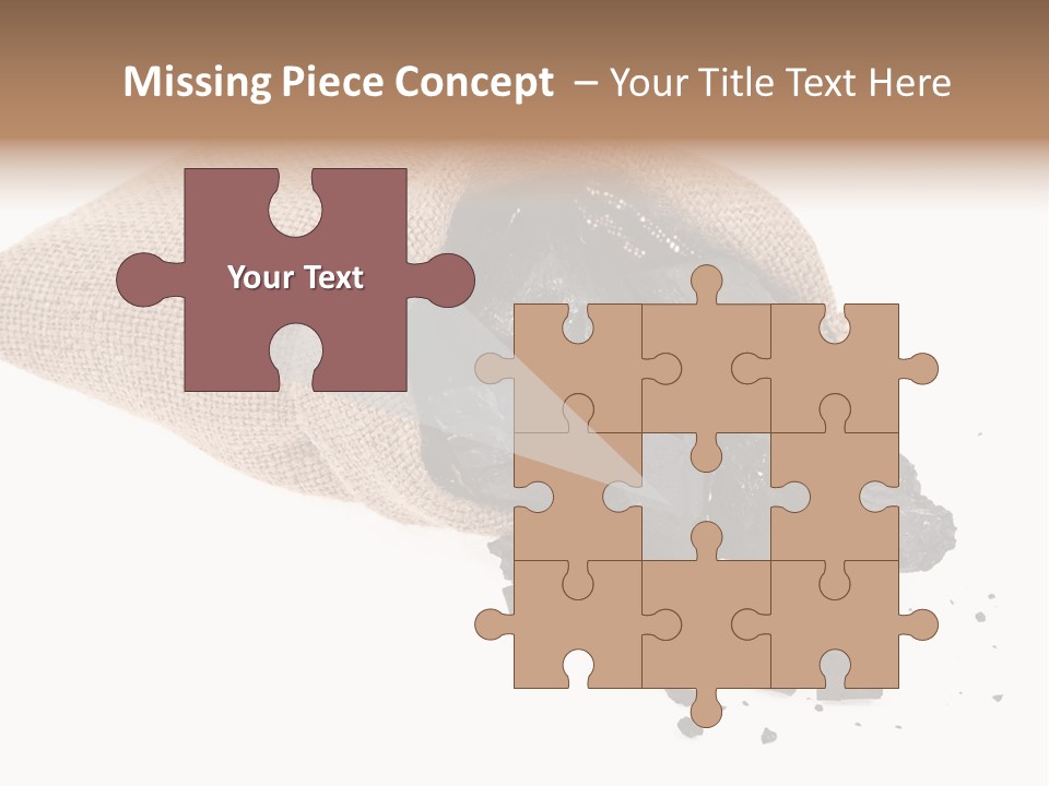 Carbon Coal Cut PowerPoint Template