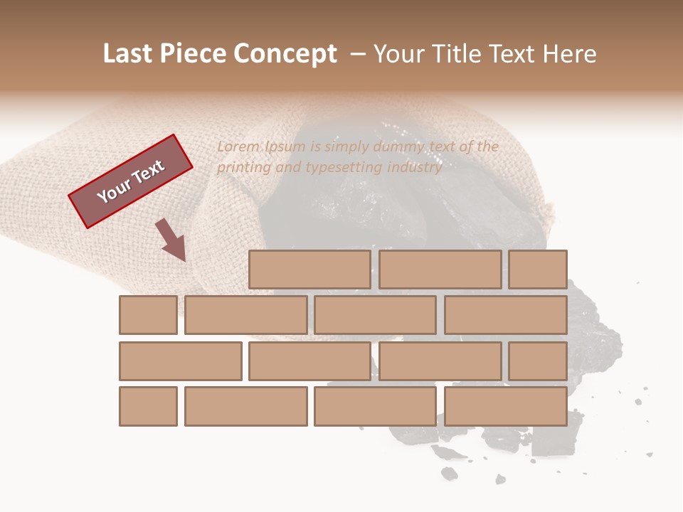 Carbon Coal Cut PowerPoint Template