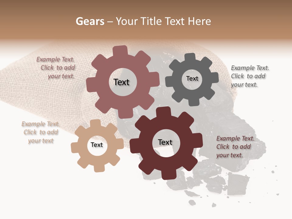Carbon Coal Cut PowerPoint Template