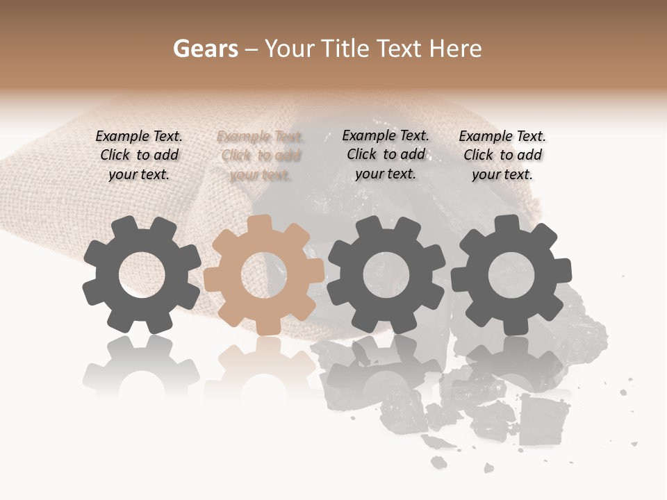 Carbon Coal Cut PowerPoint Template