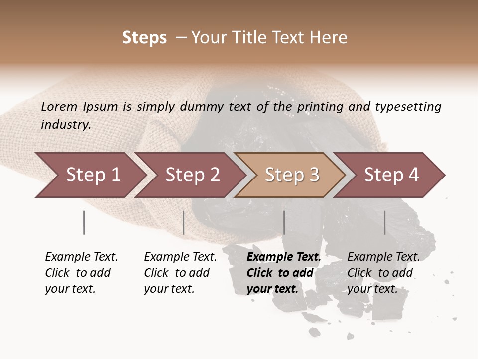 Carbon Coal Cut PowerPoint Template