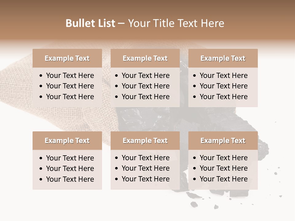 Carbon Coal Cut PowerPoint Template