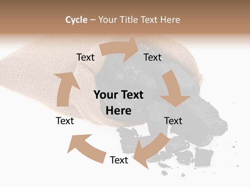 Carbon Coal Cut PowerPoint Template