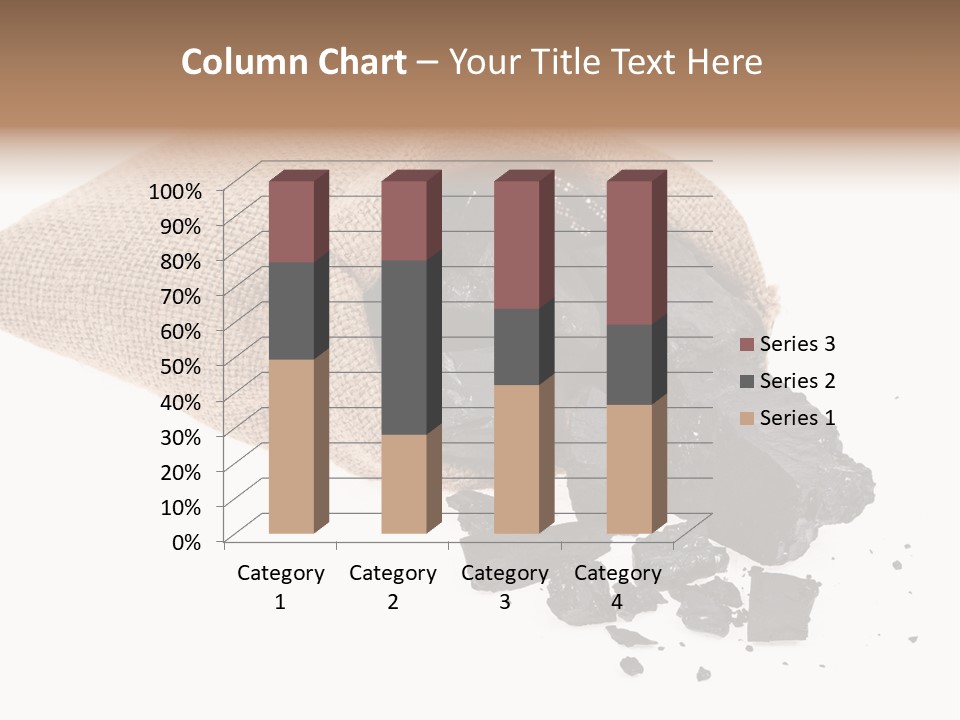 Carbon Coal Cut PowerPoint Template