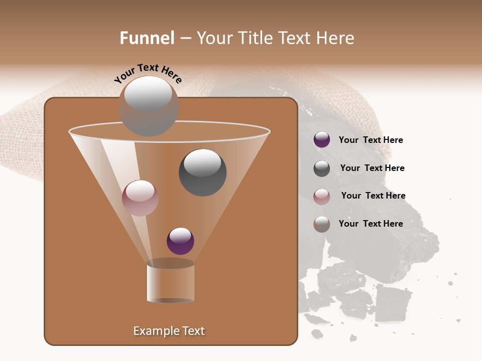 Carbon Coal Cut PowerPoint Template