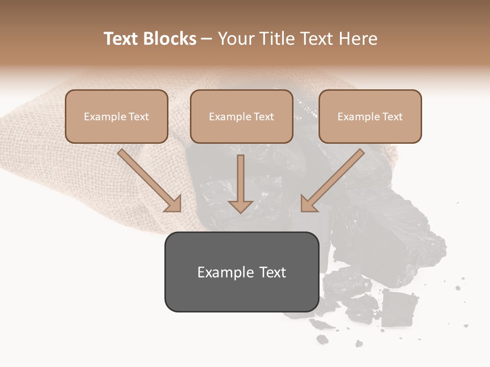Carbon Coal Cut PowerPoint Template
