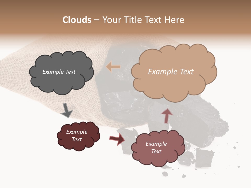 Carbon Coal Cut PowerPoint Template