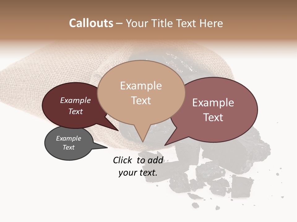 Carbon Coal Cut PowerPoint Template