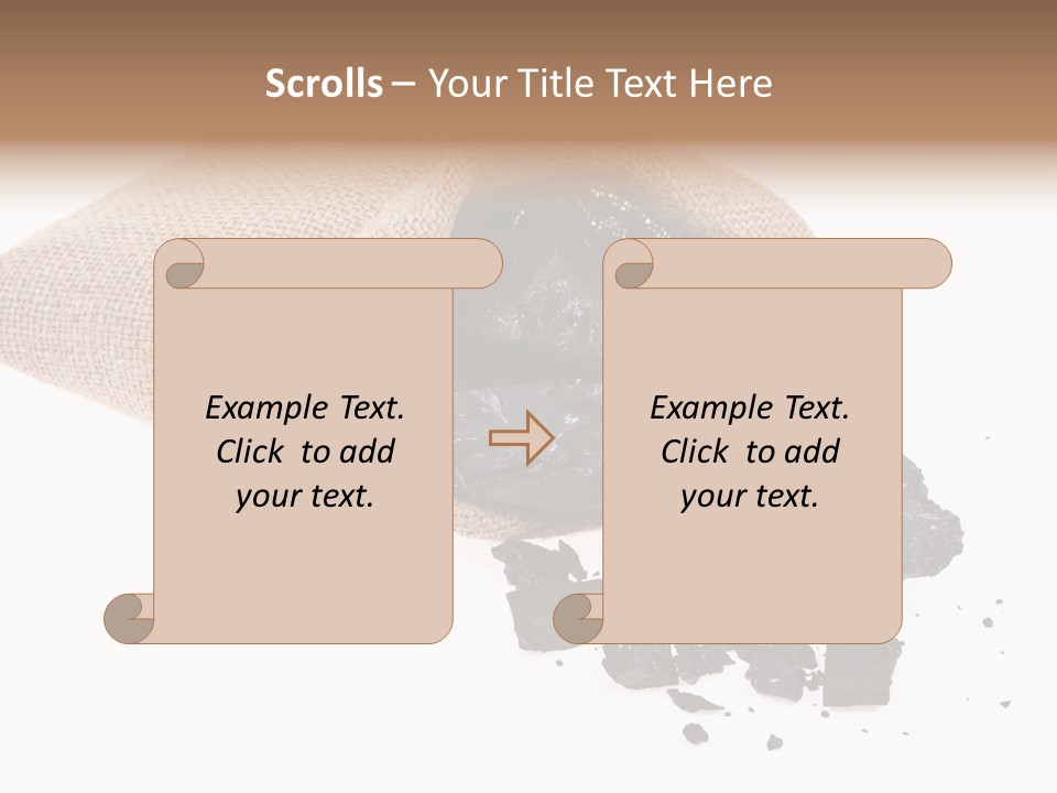 Carbon Coal Cut PowerPoint Template