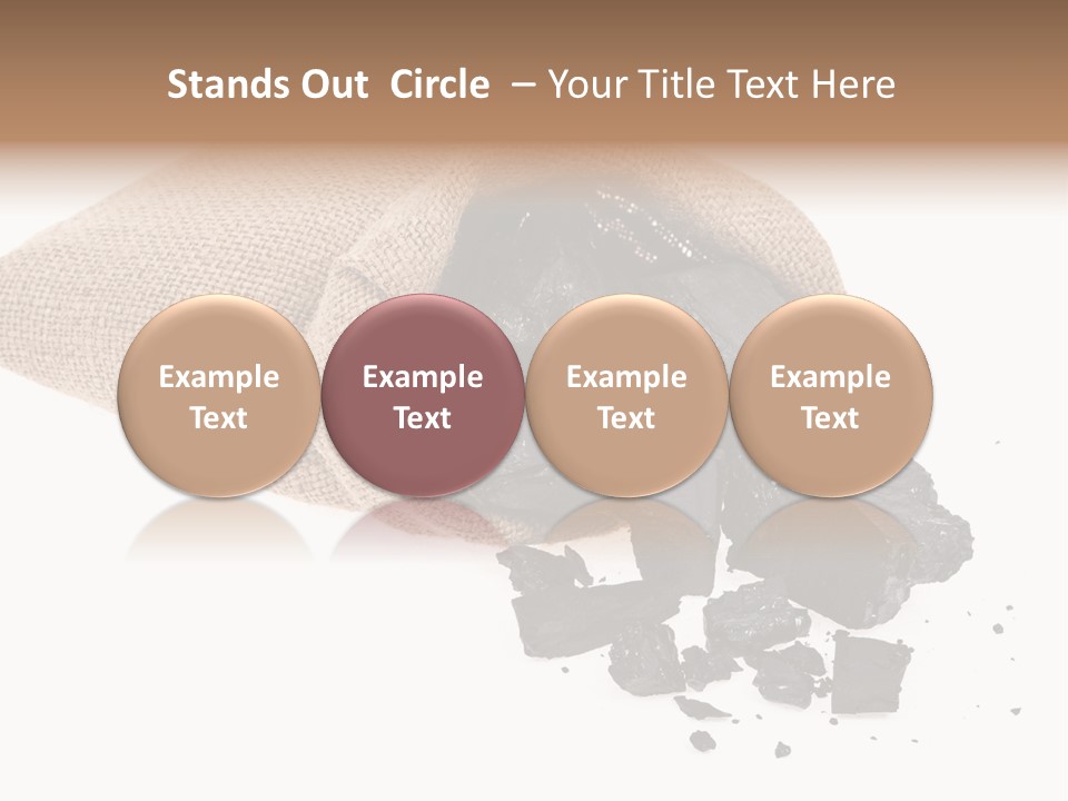 Carbon Coal Cut PowerPoint Template