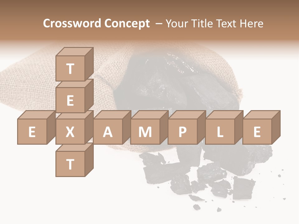 Carbon Coal Cut PowerPoint Template