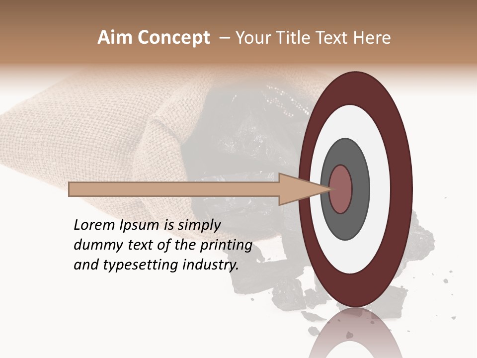 Carbon Coal Cut PowerPoint Template