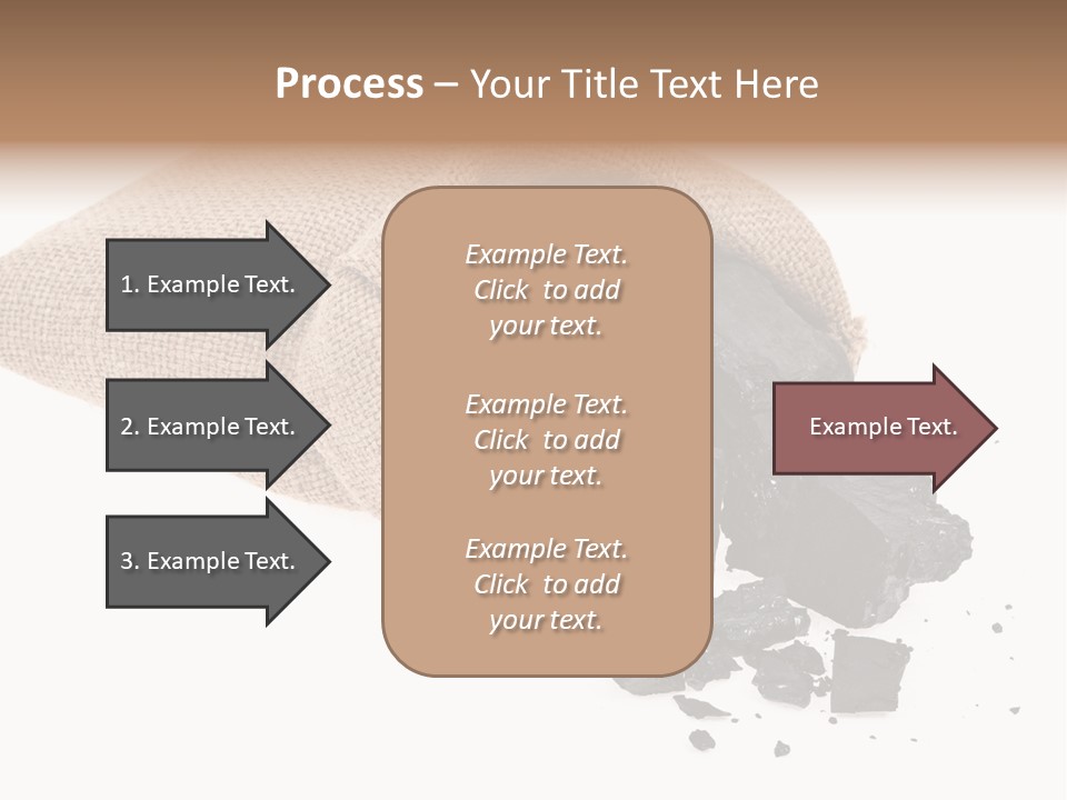 Carbon Coal Cut PowerPoint Template