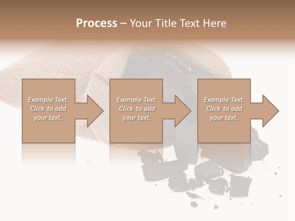 Carbon Coal Cut PowerPoint Template