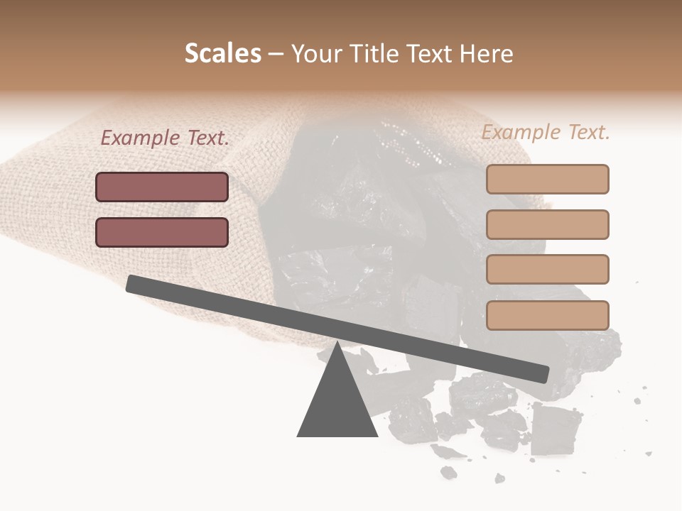 Carbon Coal Cut PowerPoint Template