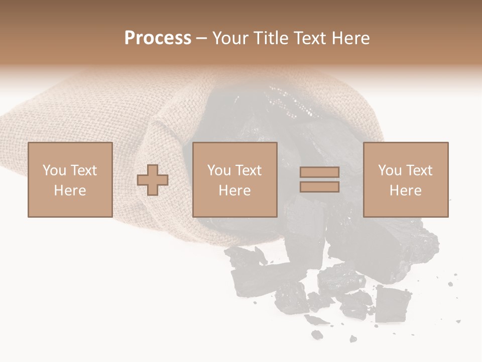 Carbon Coal Cut PowerPoint Template