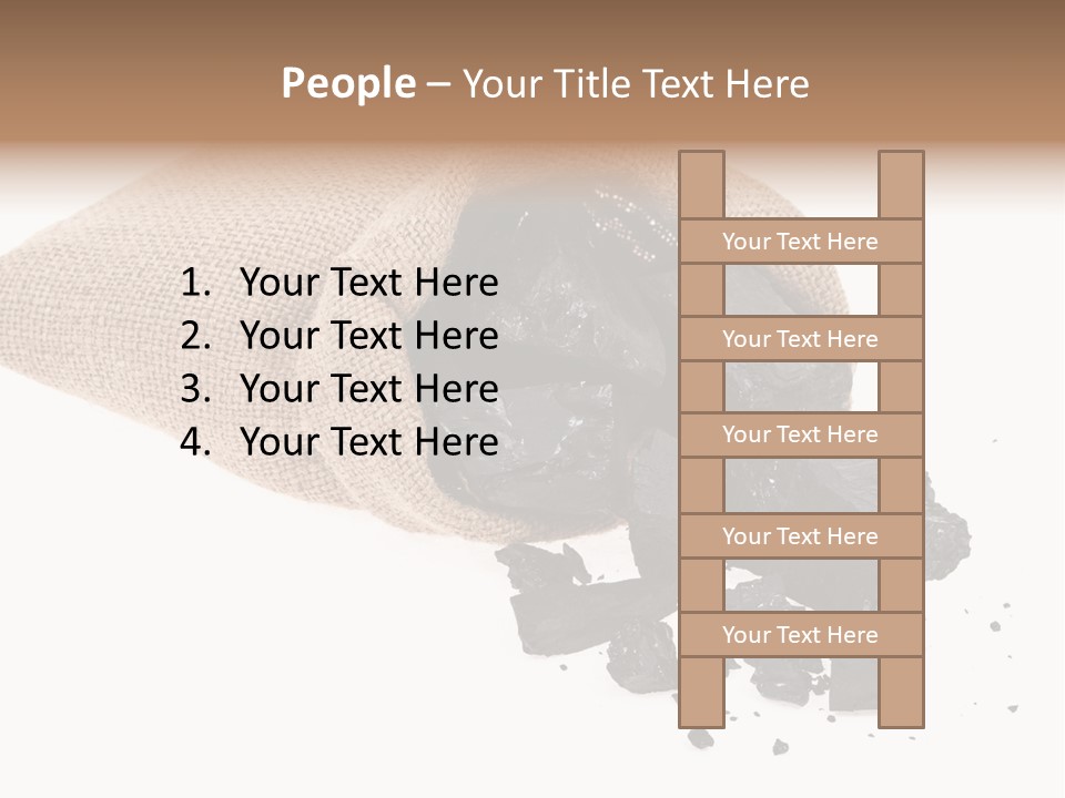 Carbon Coal Cut PowerPoint Template