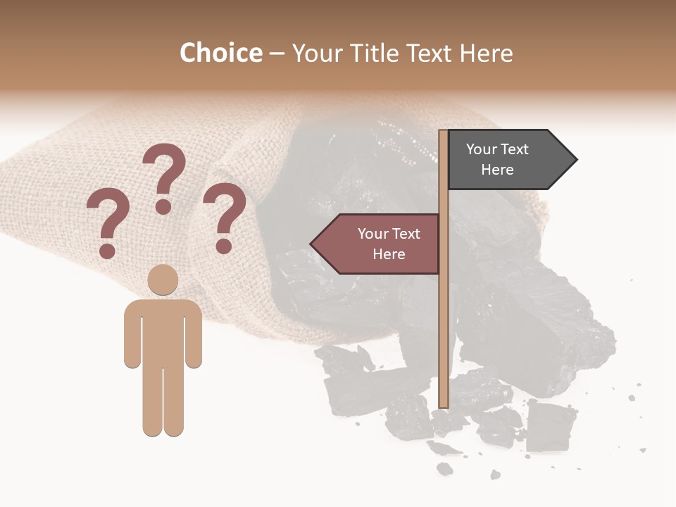Carbon Coal Cut PowerPoint Template