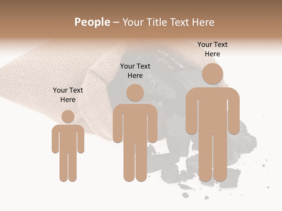 Carbon Coal Cut PowerPoint Template