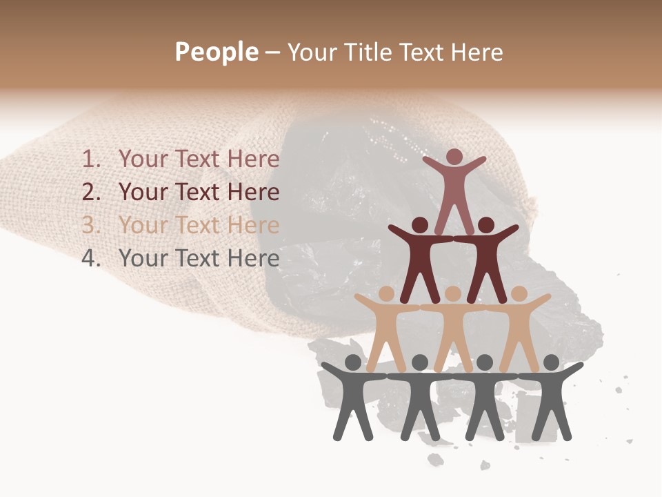 Carbon Coal Cut PowerPoint Template