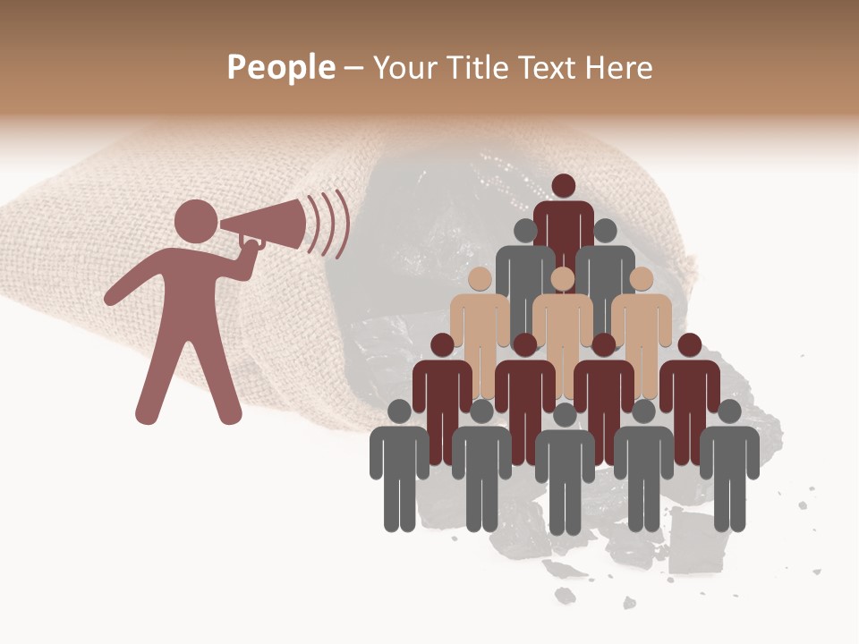 Carbon Coal Cut PowerPoint Template