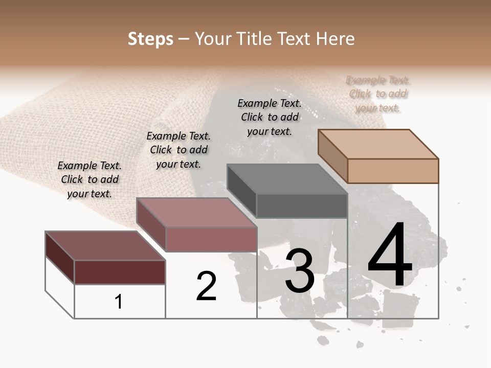 Carbon Coal Cut PowerPoint Template