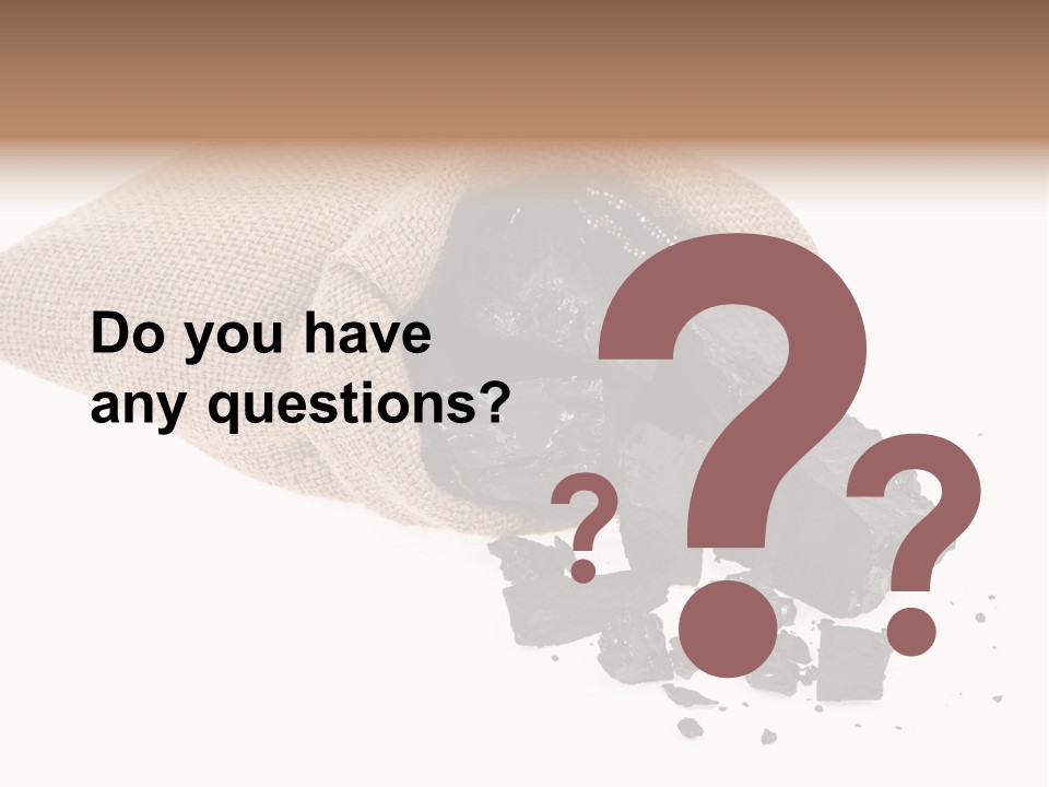 Carbon Coal Cut PowerPoint Template