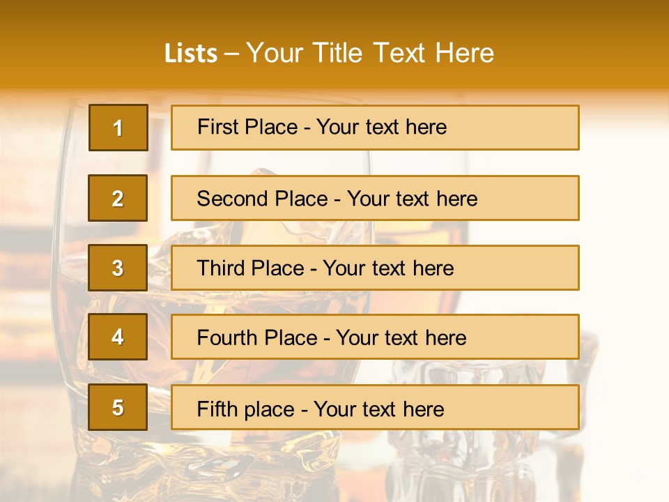 Image Horizontal Drink PowerPoint Template