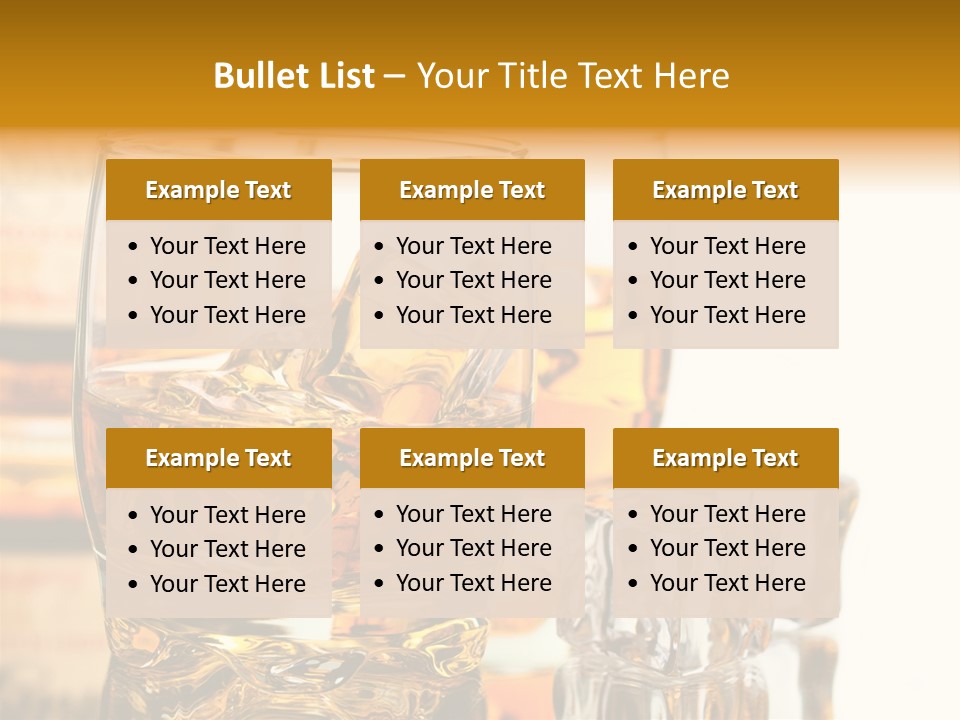 Image Horizontal Drink PowerPoint Template