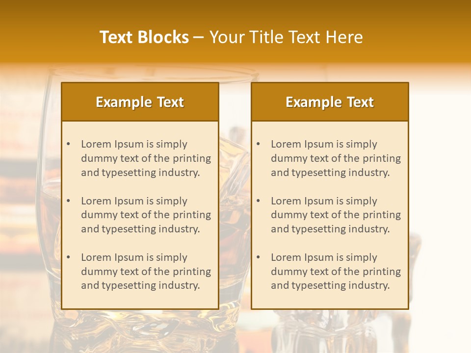 Image Horizontal Drink PowerPoint Template