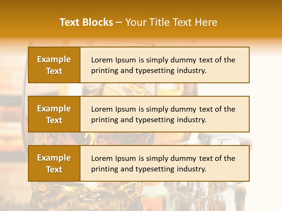 Image Horizontal Drink PowerPoint Template
