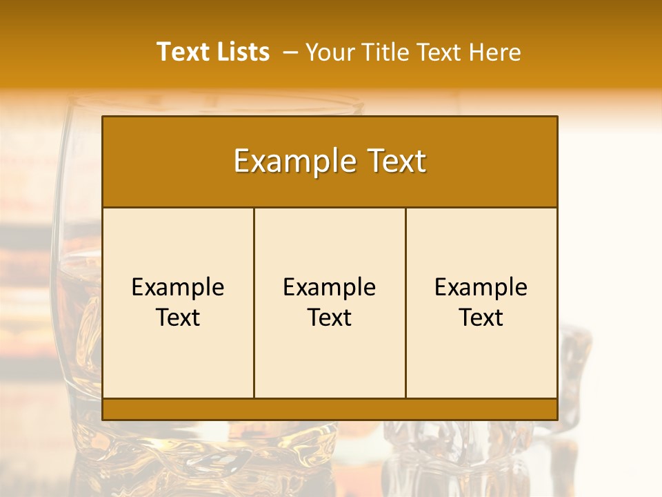 Image Horizontal Drink PowerPoint Template