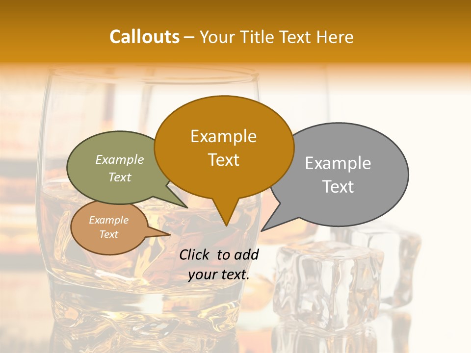 Image Horizontal Drink PowerPoint Template